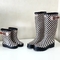 Custom print family collection gumboots kids mother 100% waterproof rubber rain boots for children and mum