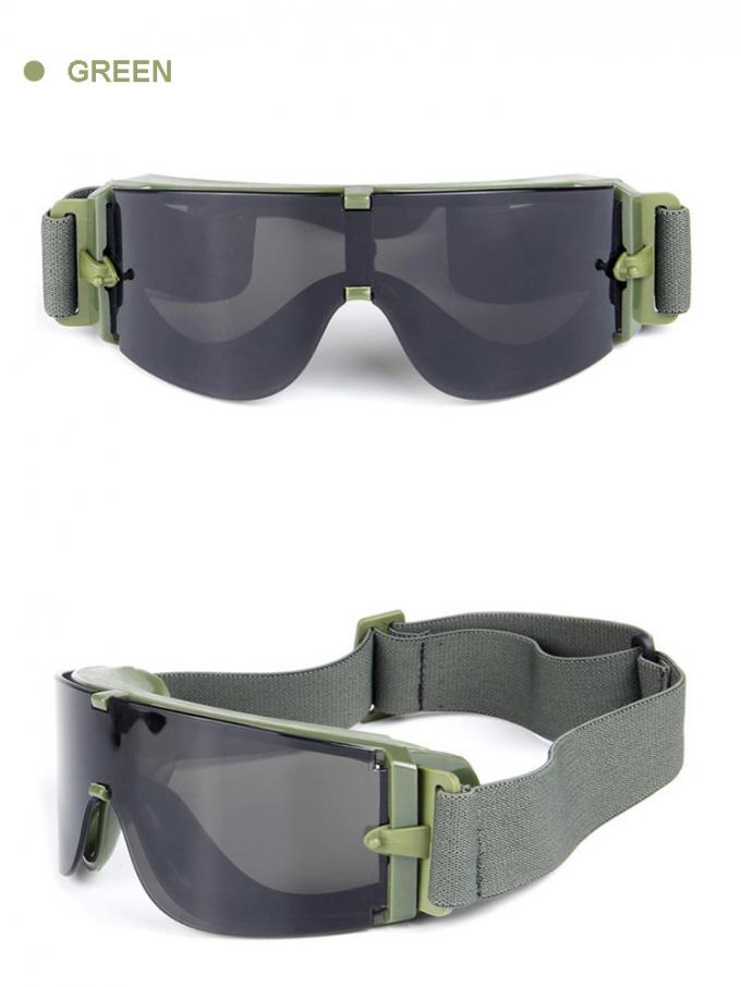 عینک ایمنی سفارشی ضد گلوله ضد خراش UV400 عینک محافظ نظامی 2018